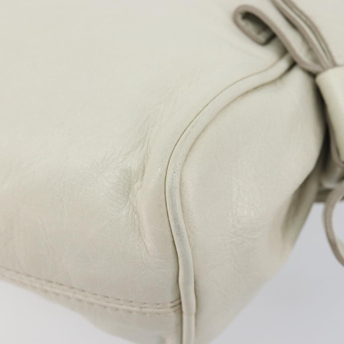 Miu Miu Beau Top Handle Leather, White, Leather, Handbag