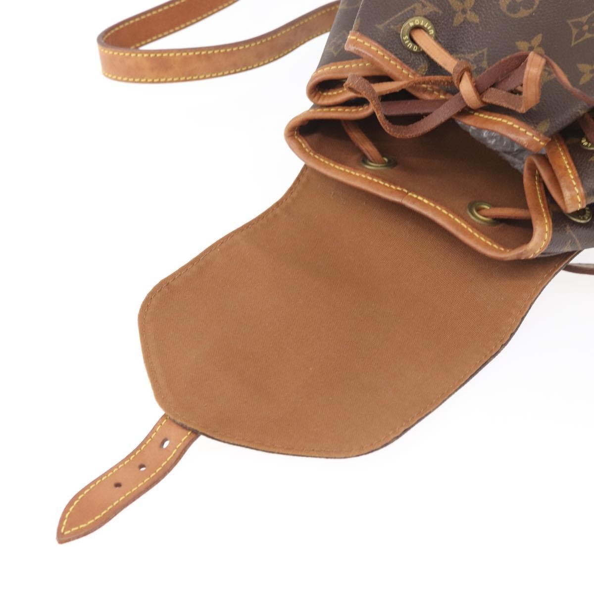 Louis Vuitton Vintage Montsouris Monogram Canvas, Brown, Canvas, Backpack