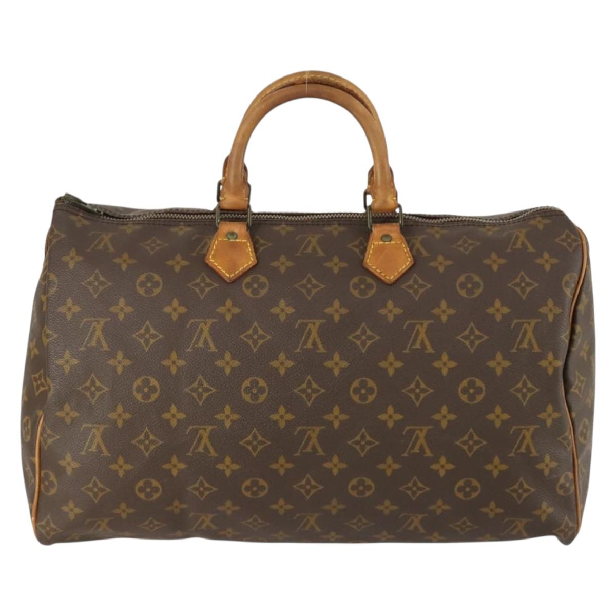 Louis Vuitton Speedy Handbag Monogram Canvas, BROWN, CANVAS, Handbag