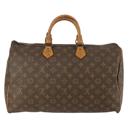 Louis Vuitton Speedy Handbag Monogram Canvas, BROWN, CANVAS, Handbag