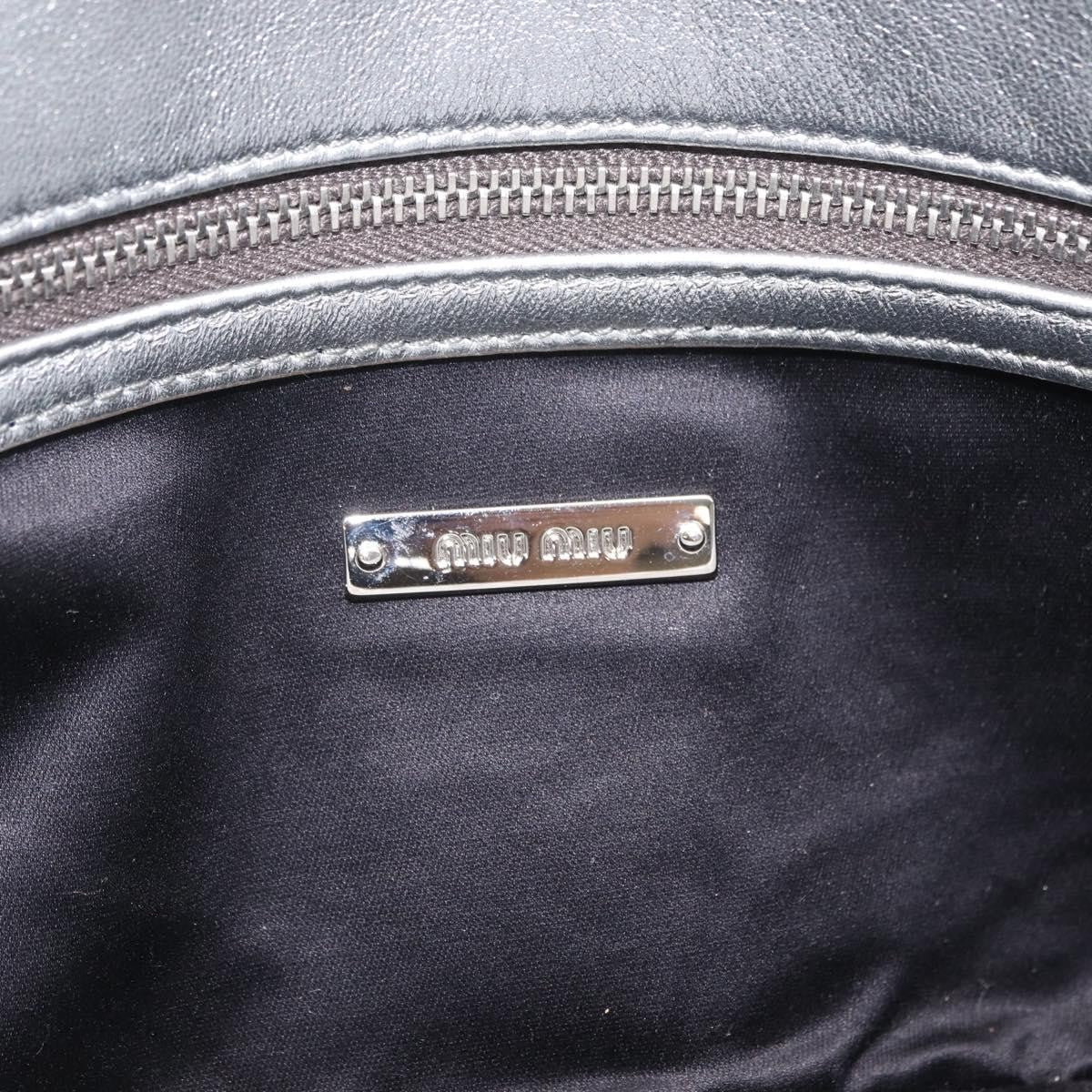 Miu Miu Crystal Clutch Matelasse Leather, Silver, Leather, Clutch