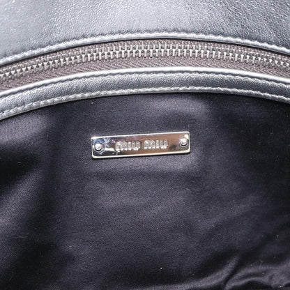Miu Miu Crystal Clutch Matelasse Leather, Silver, Leather, Clutch