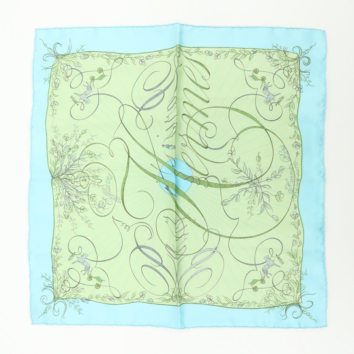 Hermes Carré 45 Les Capucines 100% Silk, Multicolour, Silk, Scarf