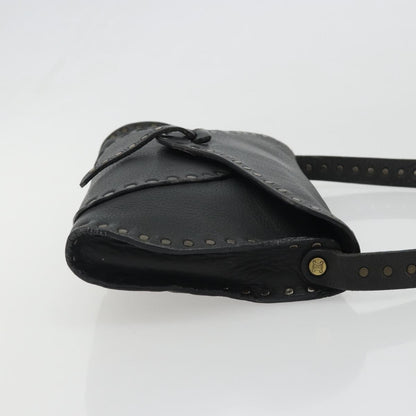 Gucci Shoulder Leather, Black, Leather, Shoulder Bag