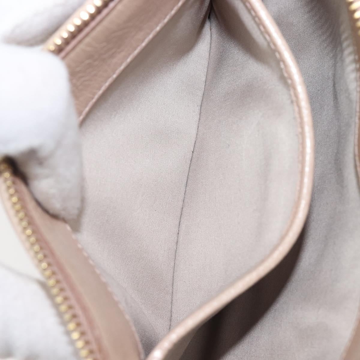 Miu Miu Zip Wristlet Matelasse Leather, Beige, Leather, Clutch