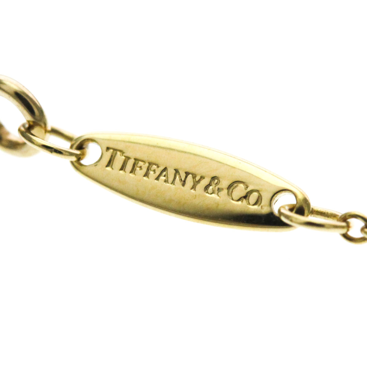 Tiffany & Co. Elsa Peretti Diamonds By The Yard Pendant 18K Yellow Gold with Diamond, Gold, Yellow Gold, Necklace