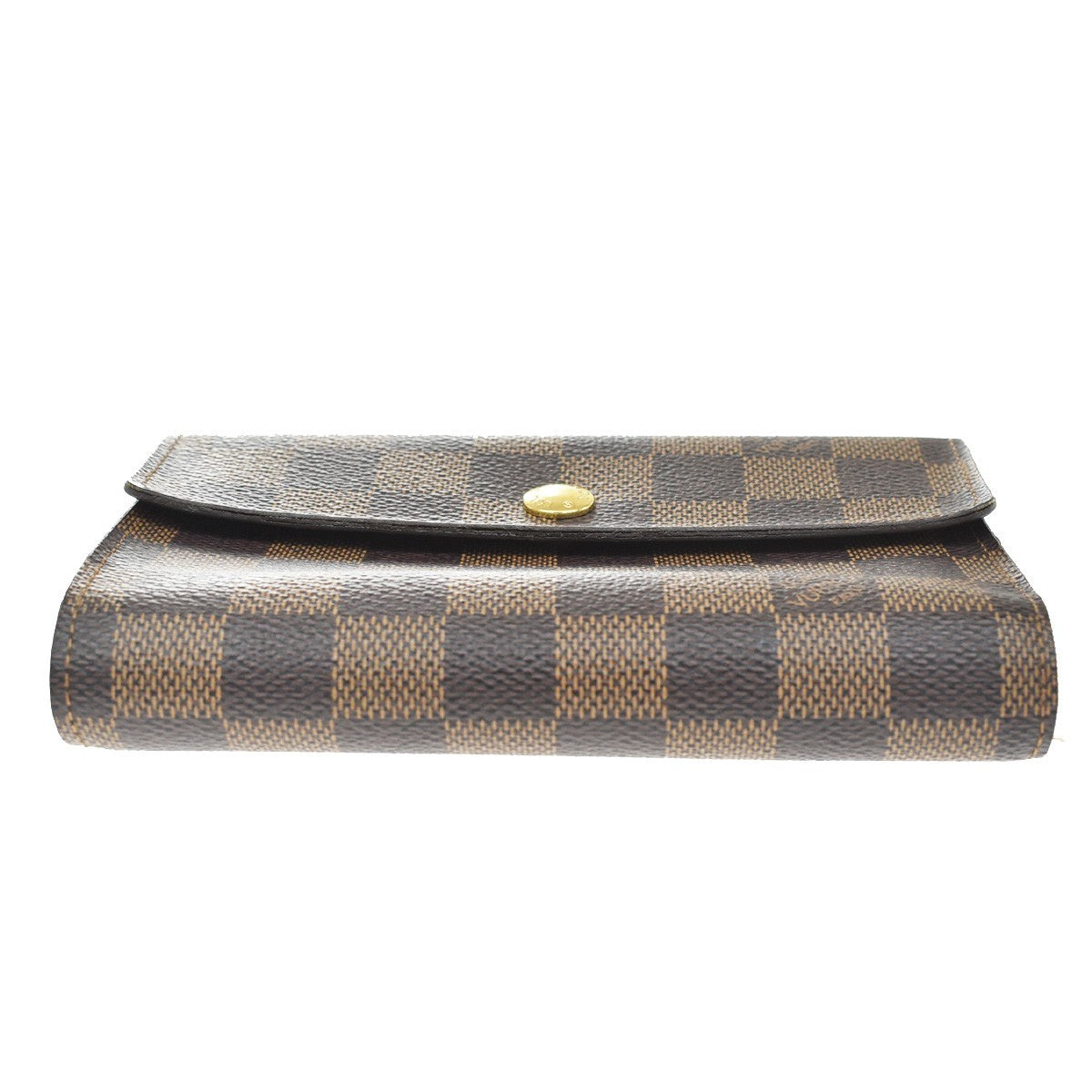 Louis Vuitton Alexandra Damier, Brown, Canvas, Wallet