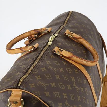 Louis Vuitton Keepall Bag Monogram Canvas, BROWN, CANVAS, Travel bag