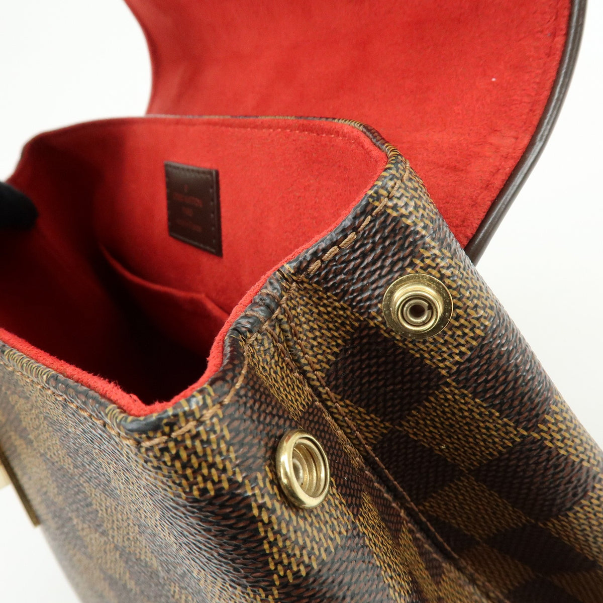 Louis Vuitton Bergamo Damier, Brown, Canvas, Handbag