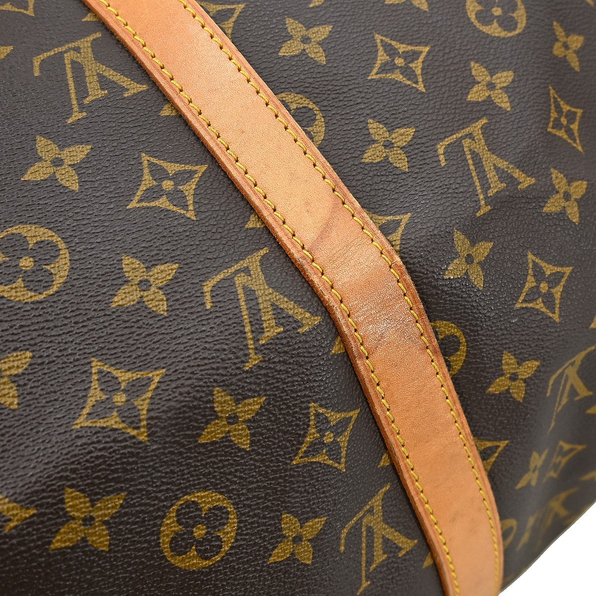 Louis Vuitton Keepall Monogram, Brown, Canvas, Travel Bag