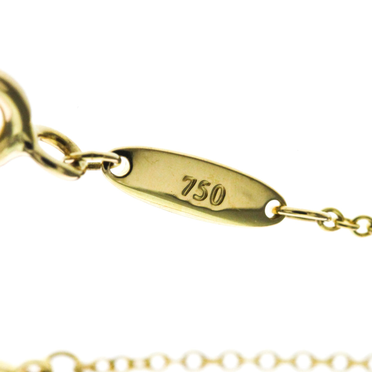 Tiffany & Co. Elsa Peretti Diamonds By The Yard Pendant 18K Rose Gold with Pear-Shaped Diamond, Yellow, Yellow Gold, Necklace