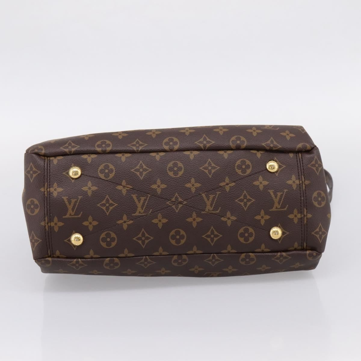 Louis Vuitton Pallas Monogram Canvas with Leather, Brown, Canvas, Tote Bag