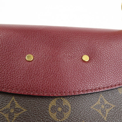 Louis Vuitton Saint Placide Monogram Canvas and Leather, Brown, Canvas, Handbag