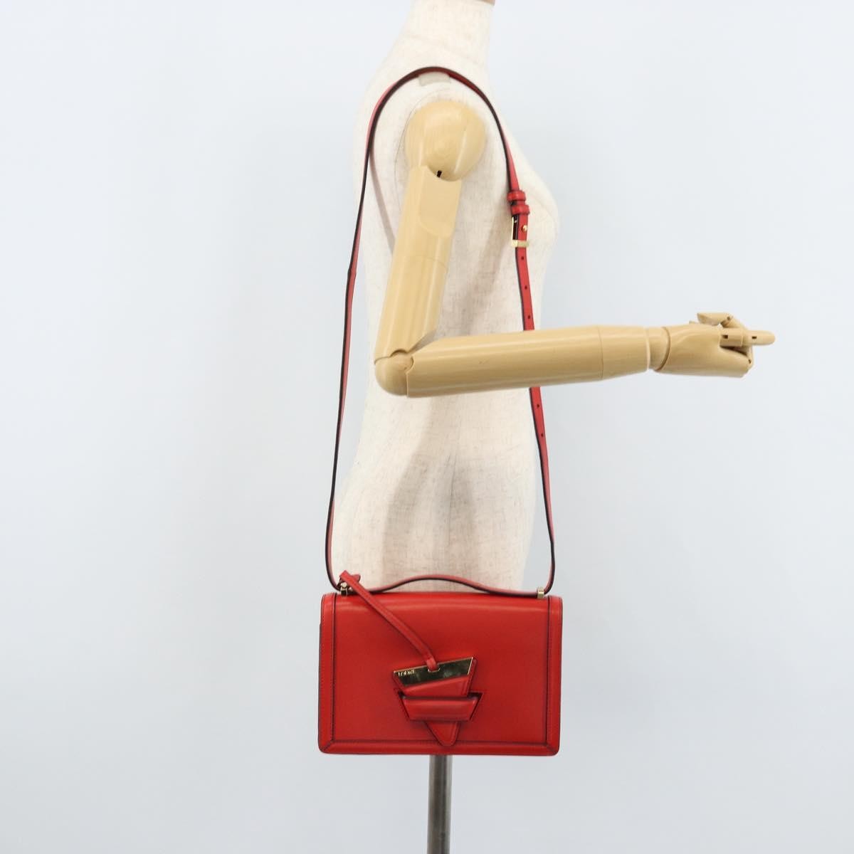 Loewe Barcelona Leather, Red, Leather, Shoulder Bag