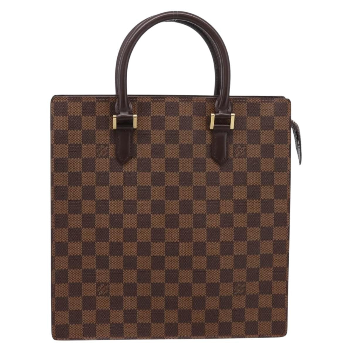 Louis Vuitton Venice Sac Plat Damier, Brown, Canvas, Tote Bag