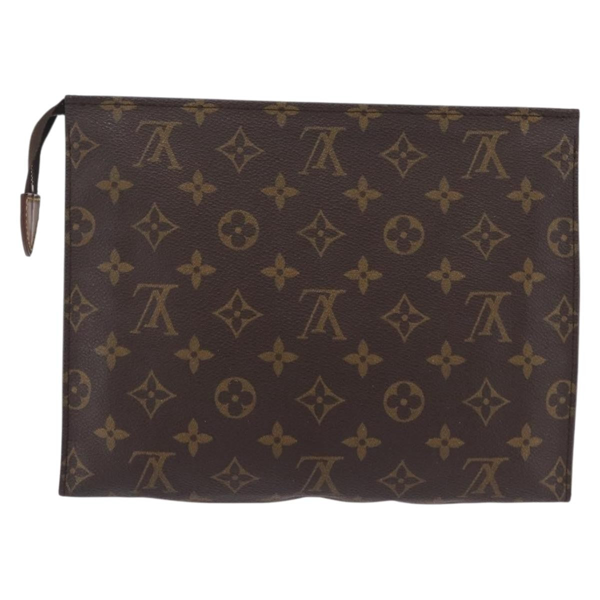 Louis Vuitton Toiletry Pouch Monogram Canvas, Brown, Canvas, Clutch