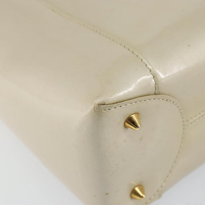 Christian Dior Diorissimo Tote Patent leather, BEIGE, LEATHER, Tote bag