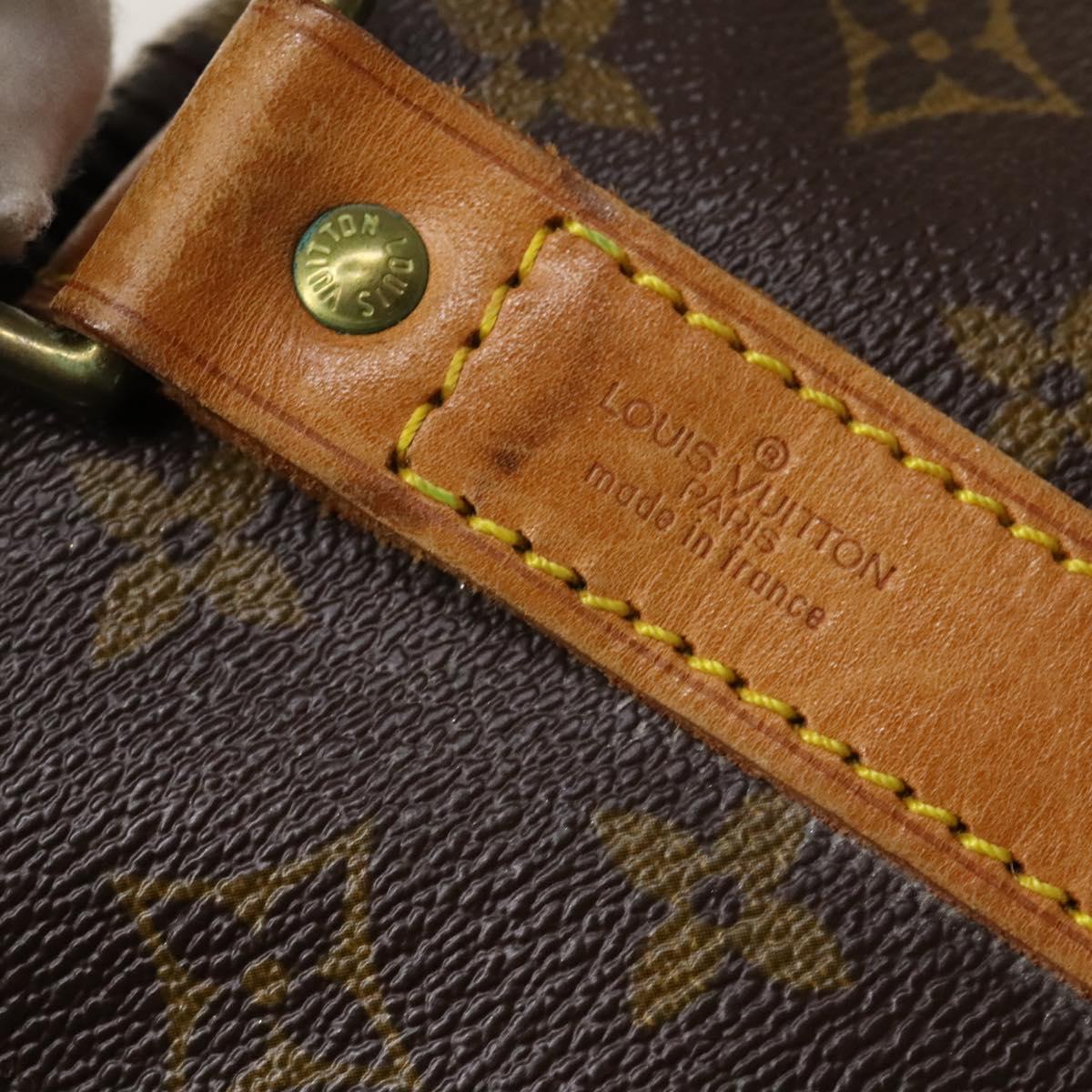 Louis Vuitton Keepall Bag Monogram Canvas, BROWN, CANVAS, Travel bag