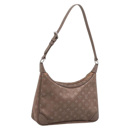 Louis Vuitton Boulogne Monogram Satin, Beige, Canvas, Handbag