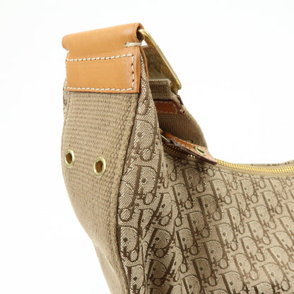 Christian Dior Street Chic Hobo Canvas, Beige, Canvas, Shoulder Bag