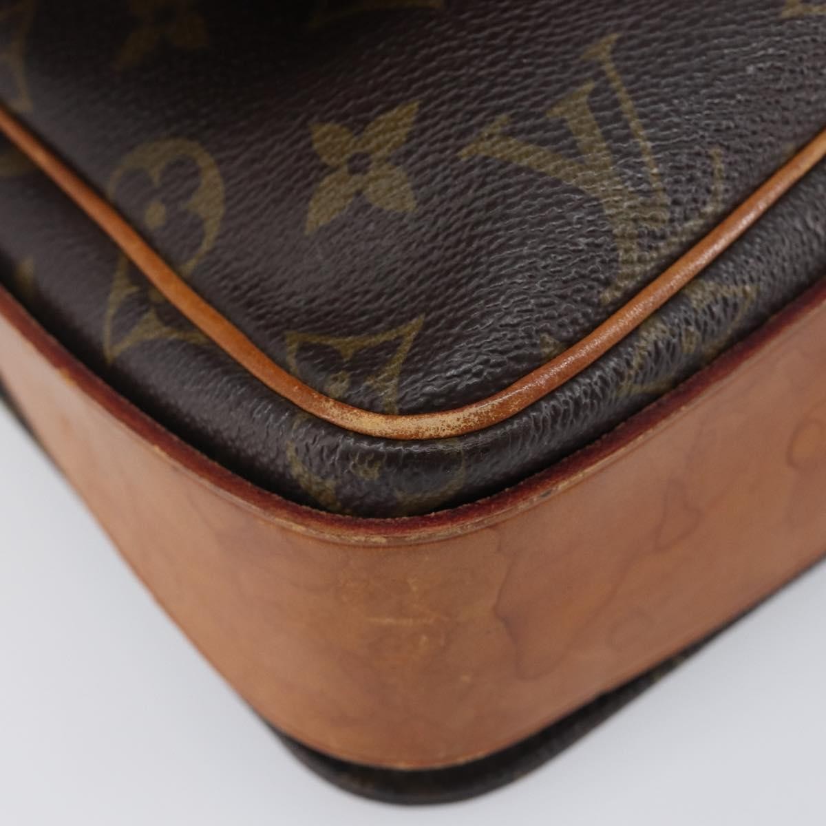 Louis Vuitton Cartouchiere Monogram Canvas, Brown, Canvas, Handbag