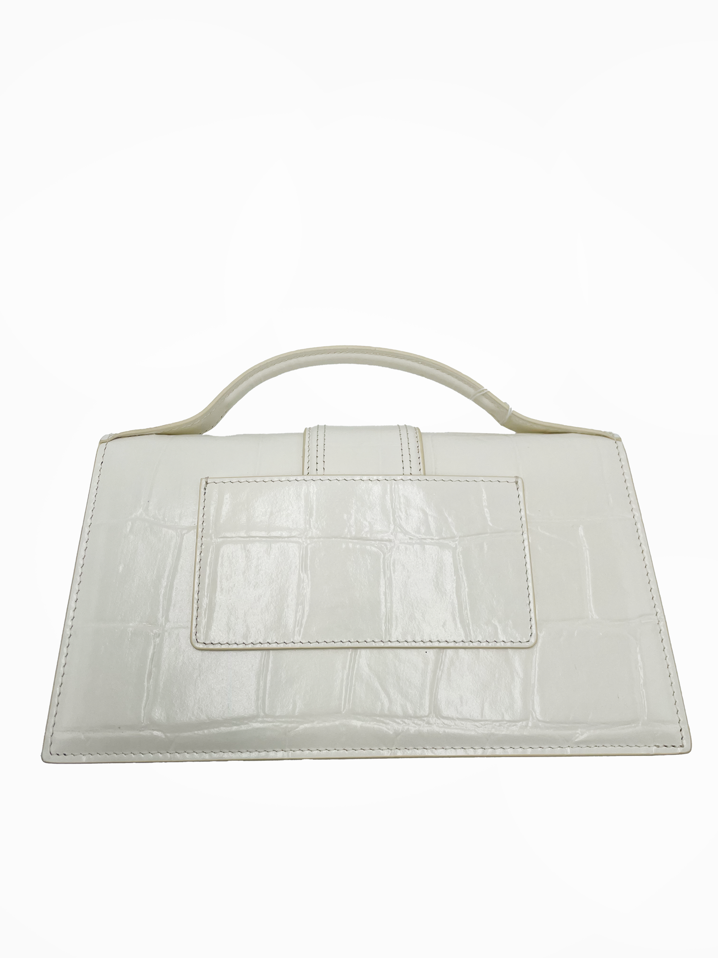 Jacquemus Le Bambinou Flap Shoulder Bag Padded Leather, WHITE, LEATHER, Travel bag