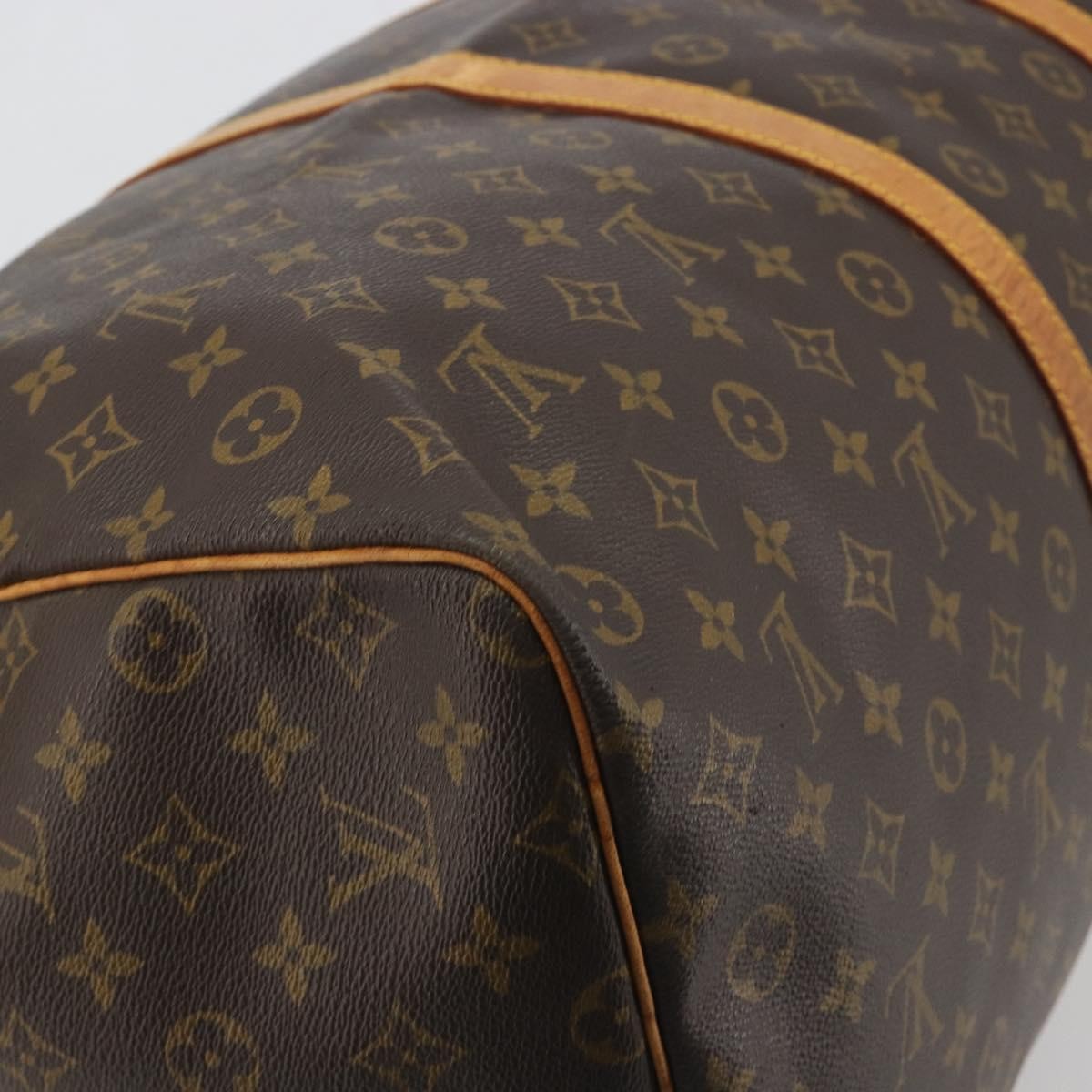 Louis Vuitton Keepall Bandoulière Monogram, Brown, Canvas, Travel Bag