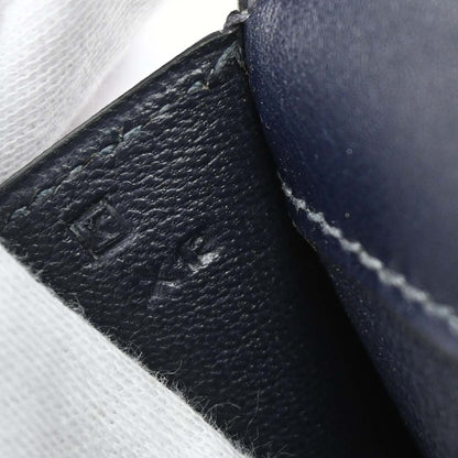 Hermes Jet Clutch Box Calf, Navy, Leather, Clutch