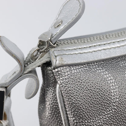 Salvatore Ferragamo Gancini Leather, Silver, Leather, Crossbody Bag