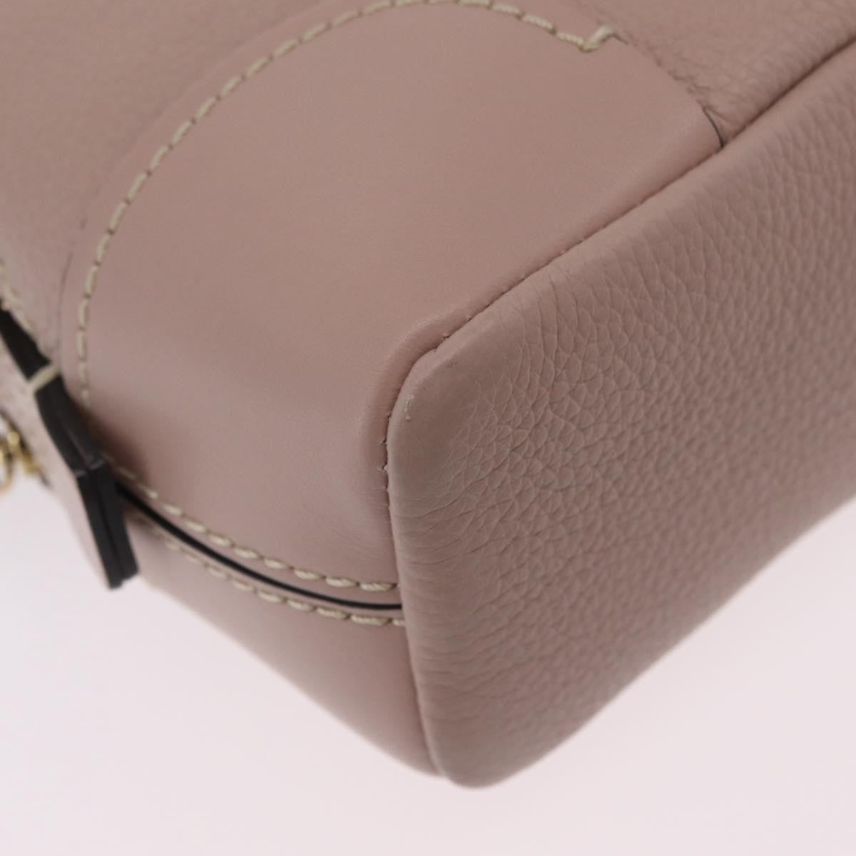 Chloe Daria Chain Leather, Pink, Leather, Handbag