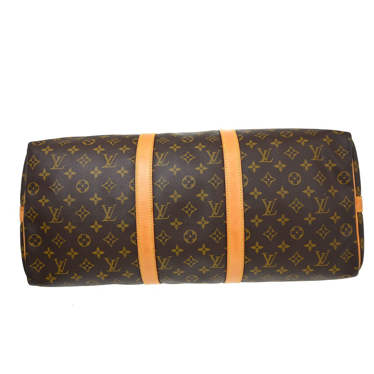 Louis Vuitton Keepall Monogram, Brown, Canvas, Travel Bag