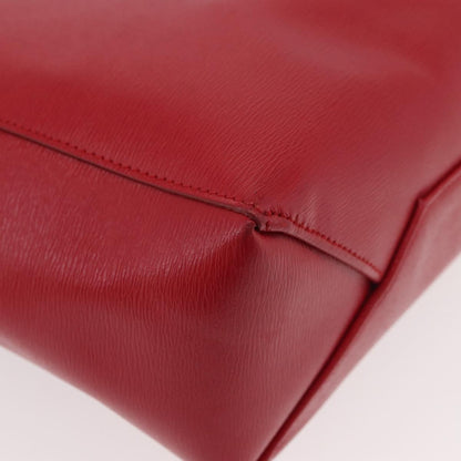 Celine Vertical Cabas Leather, Red, Leather, Tote Bag