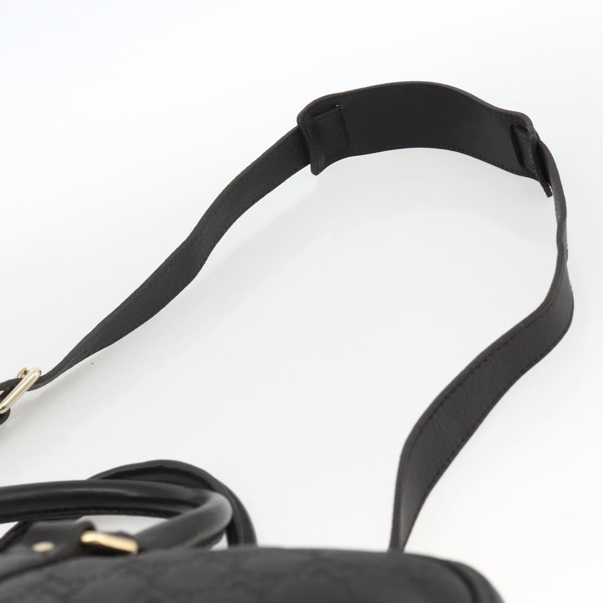 Gucci Convertible Guccissima Leather, Black, Leather, Briefcase
