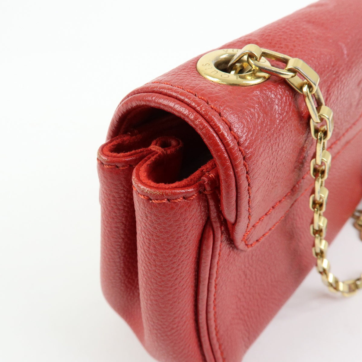 Louis Vuitton Saint Germain Monogram Empreinte Leather, Red, Leather, Handbag