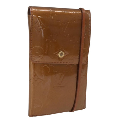 Louis Vuitton Walker Monogram Vernis, Brown, Patent Leather, Wallet