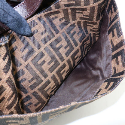 Fendi Vintage Zucca Canvas, Brown, Canvas, Tote Bag