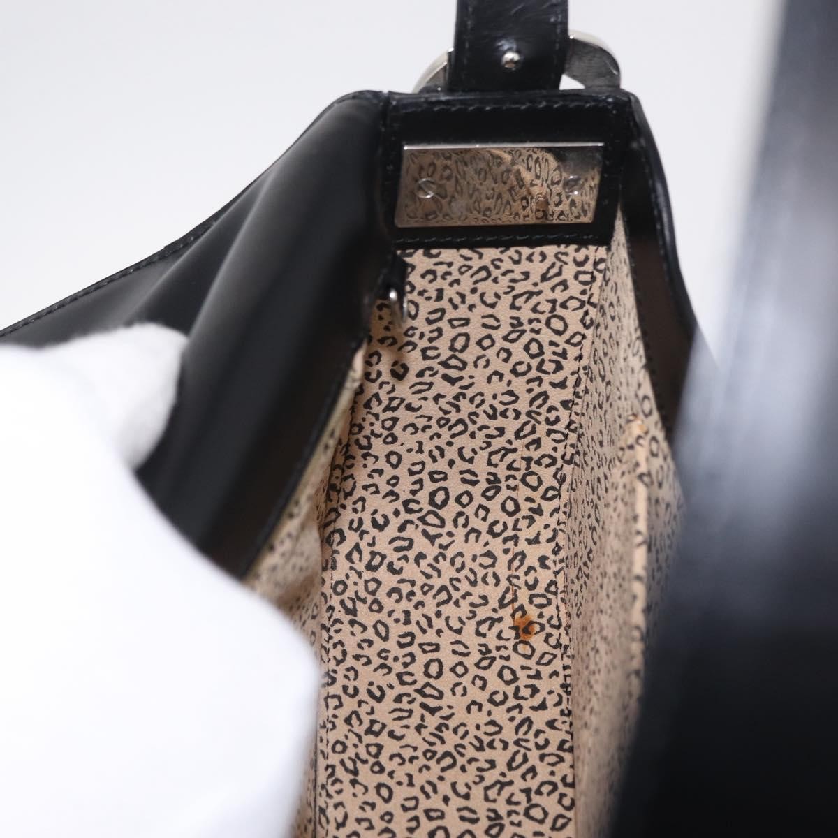 Cartier Panthère Shoulder Leather, Black, Leather, Shoulder Bag