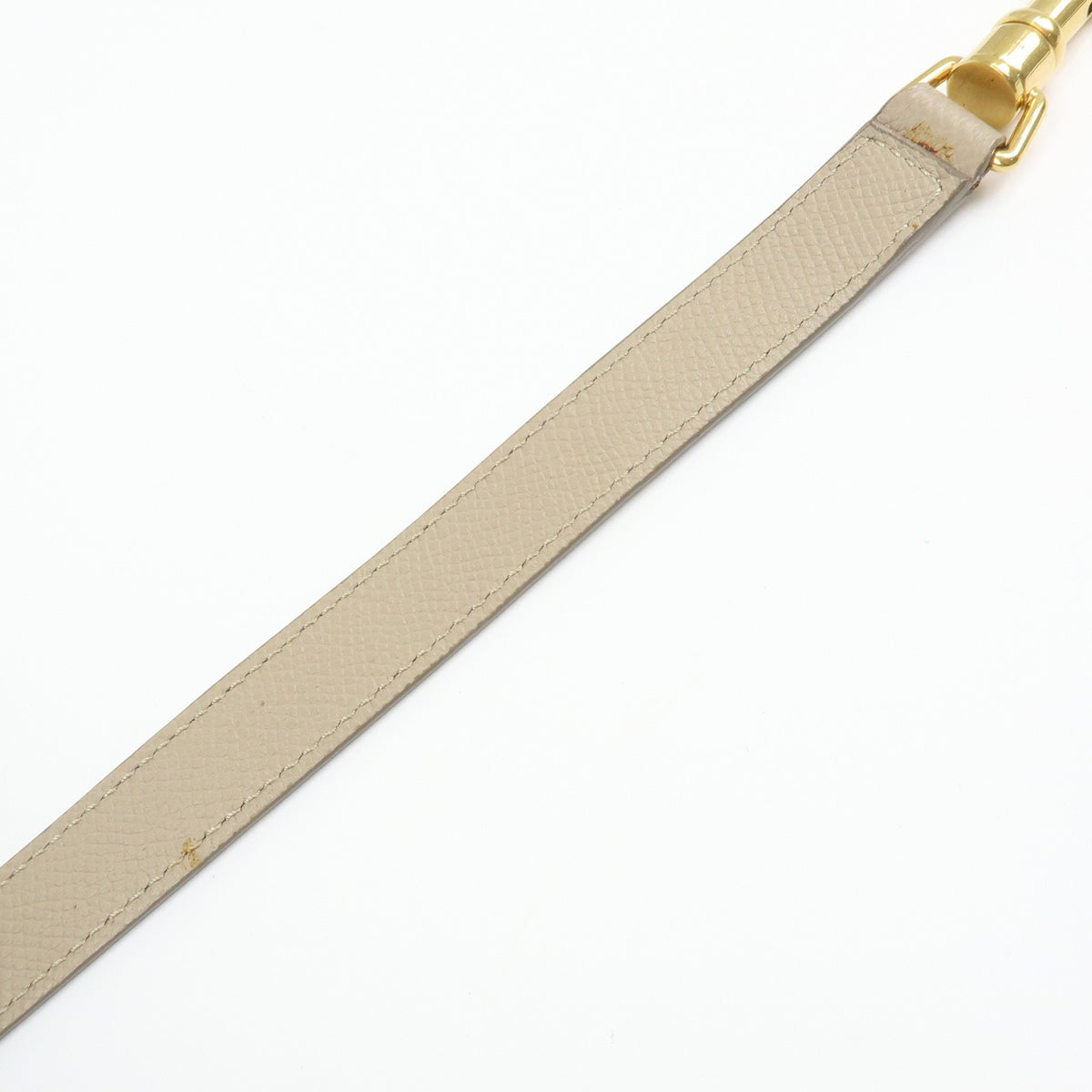 Celine Belt Textured Leather, Beige, Leather, Handbag