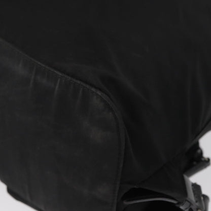Prada Double Front Pocket Tessuto, Black, Nylon, Backpack