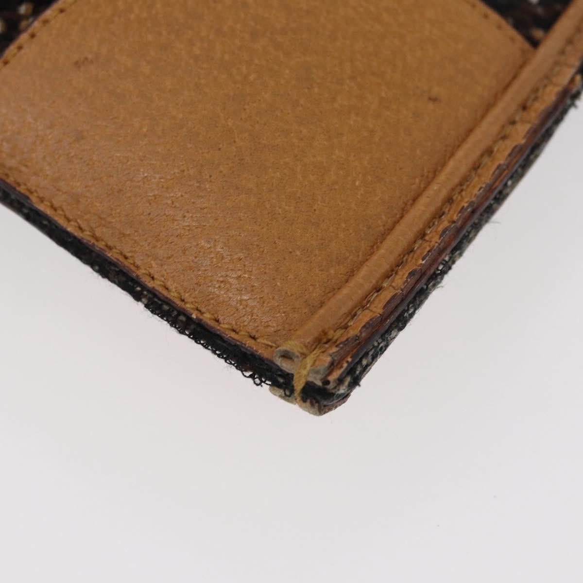 Prada Convertible Open Tweed, Brown, Canvas, Tote Bag