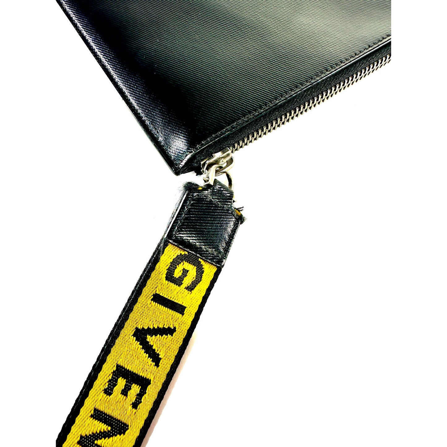 GIVENCHY Ticker Leather Pouch Clutch