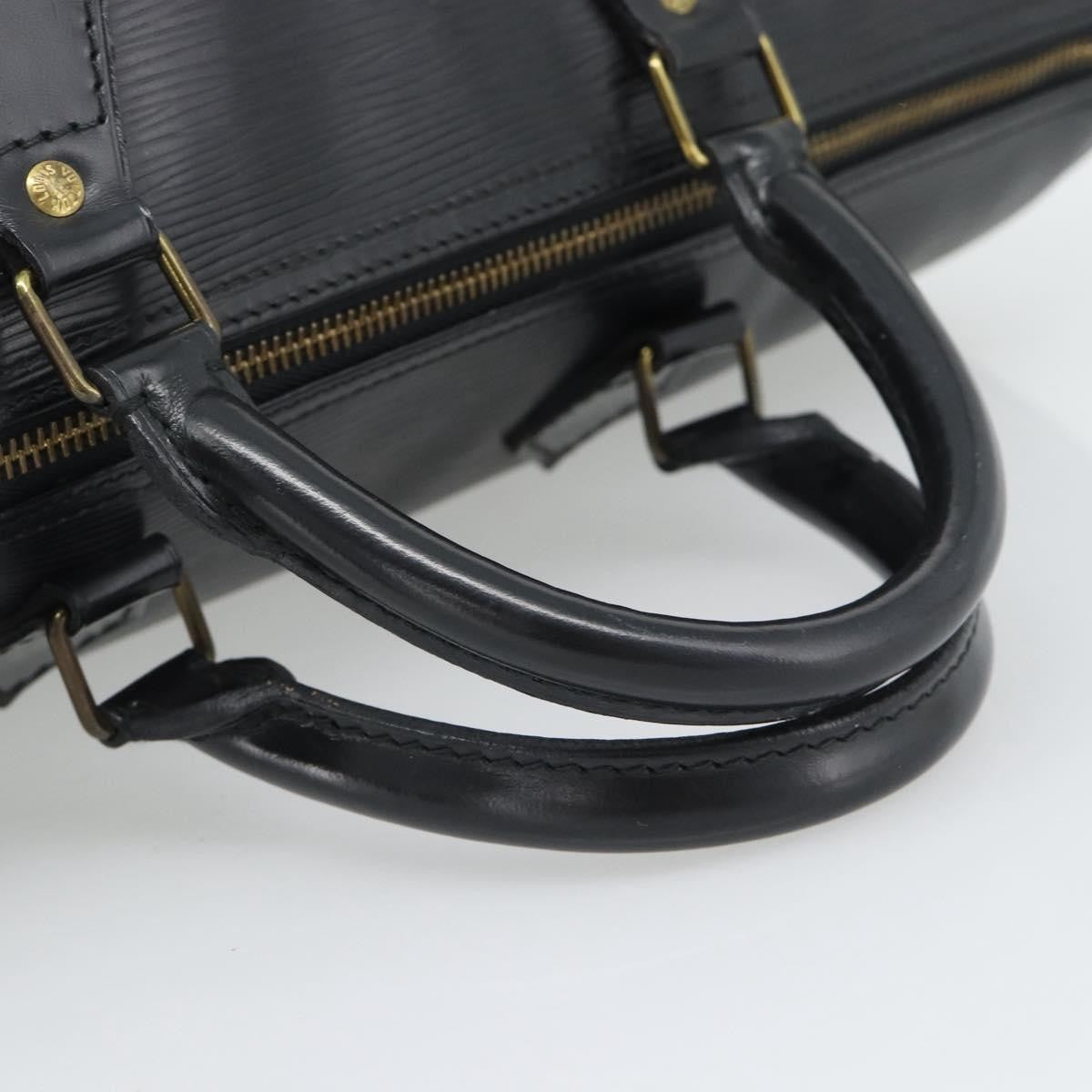 Louis Vuitton Speedy Epi, Black, Leather, Handbag