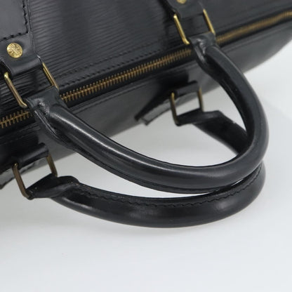 Louis Vuitton Speedy Epi, Black, Leather, Handbag