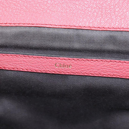 Chloe Bridget Convertible Satchel Leather, Pink, Leather, Handbag