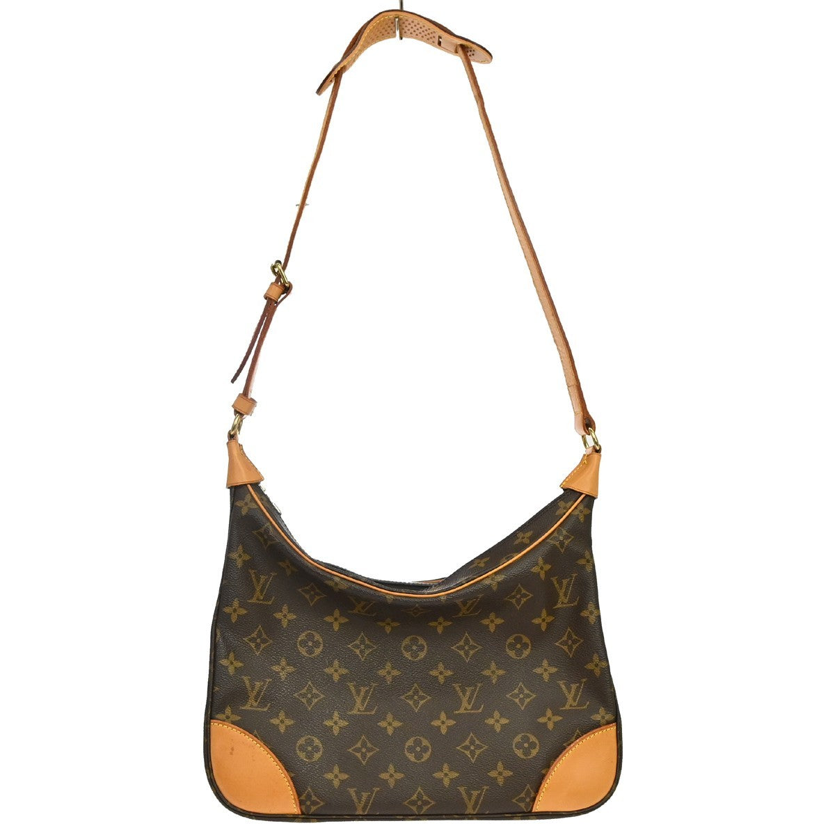 Louis Vuitton Boulogne Monogram, Brown, Canvas, Shoulder Bag