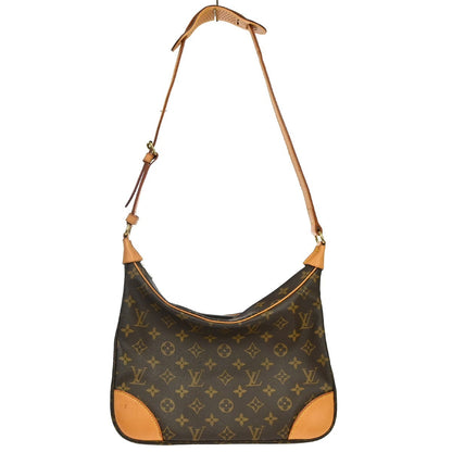 Louis Vuitton Boulogne Monogram, Brown, Canvas, Shoulder Bag