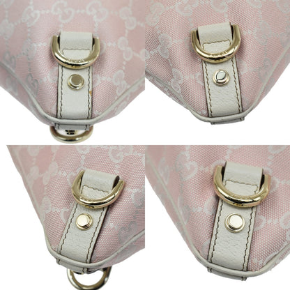 Gucci Abbey D-Ring Messenger GG Canvas, Pink, Canvas, Handbag