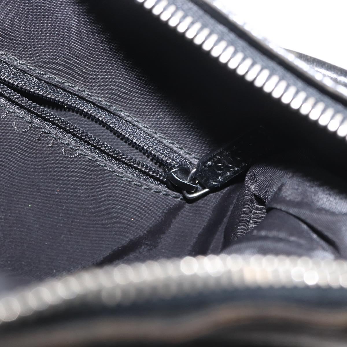 Gucci Vintage Interlocking G Flap Shoulder Bag Leather, BLACK, LEATHER, Shoulder bag