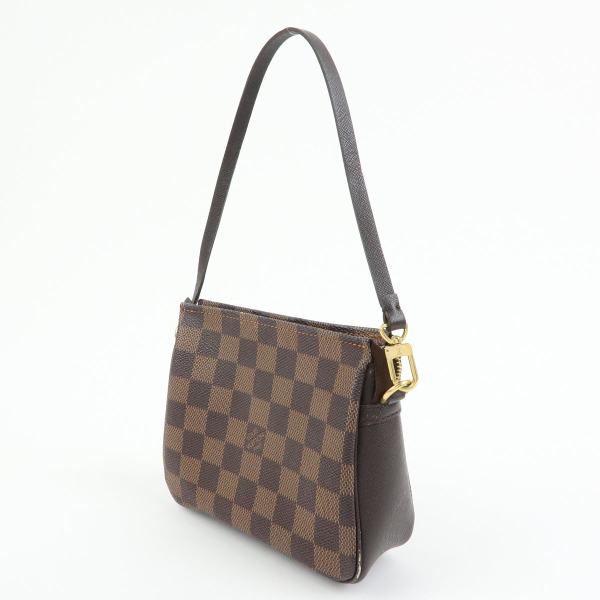 Louis Vuitton Trousse Make Up Damier, Brown, Canvas, Clutch