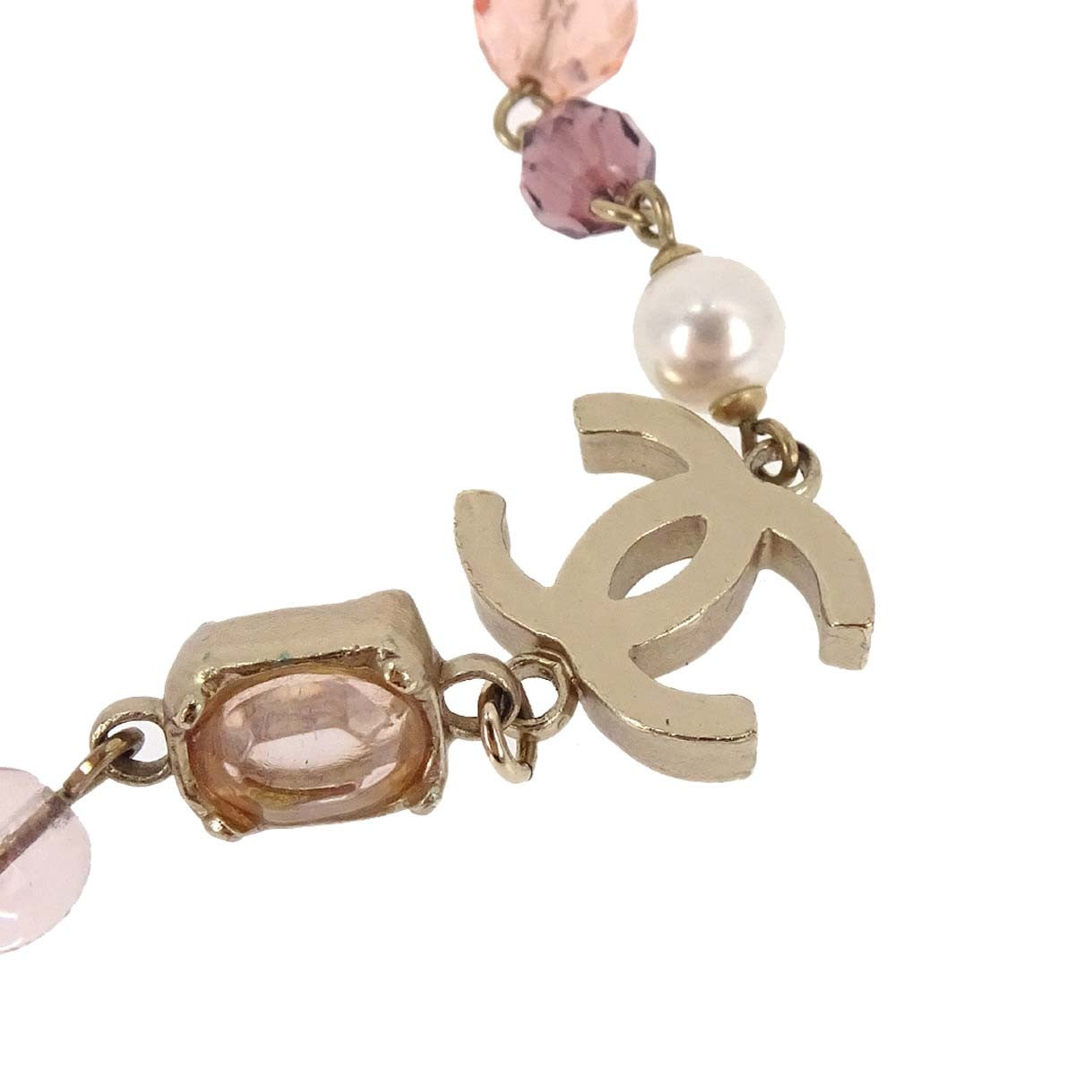 Chanel CC Necklace Faux Pearl and Metal, Multicolour, Gold Plated, Necklace